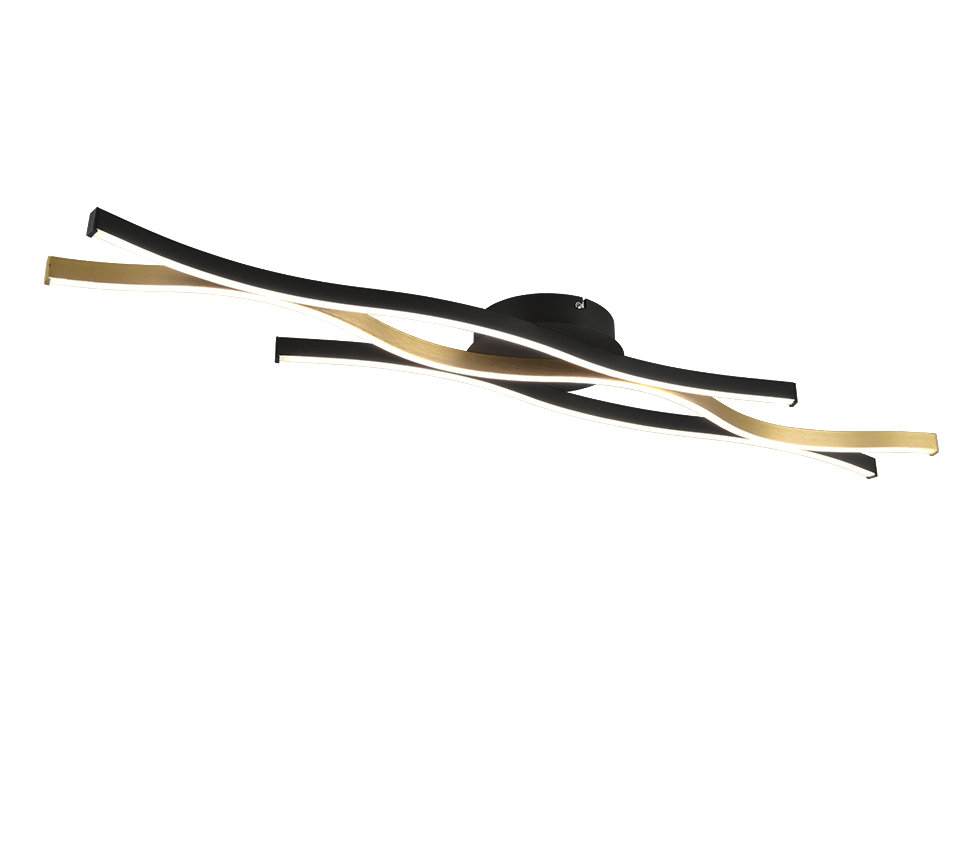 Blaze LED ceiling lamp matt brass — 641210308