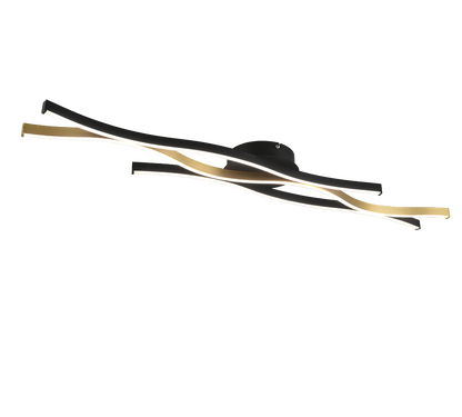 Blaze LED ceiling lamp matt brass — 641210308