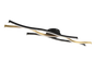 Blaze LED ceiling lamp matt brass — 641210308