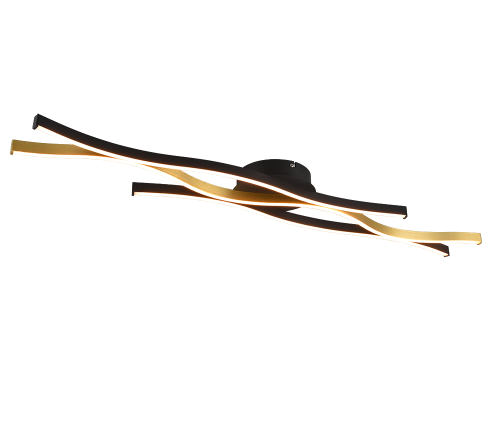 Blaze LED ceiling lamp matt brass — 641210308
