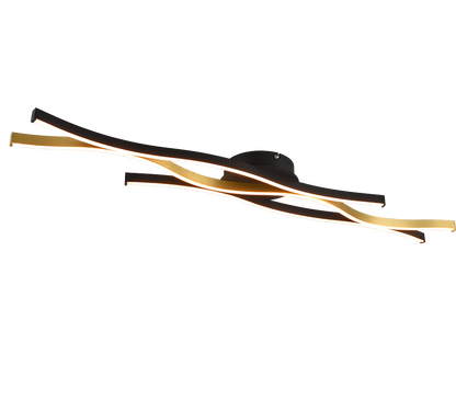 Blaze LED ceiling lamp matt brass — 641210308