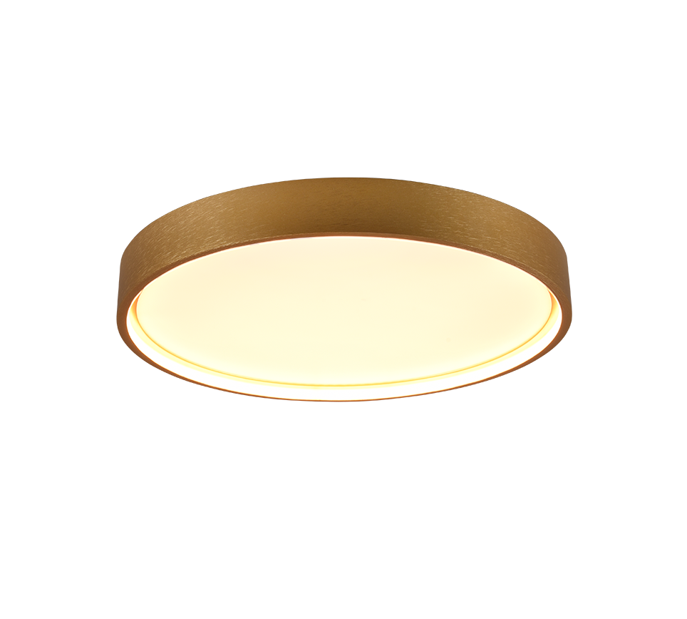 Doha LED ceiling lamp 45 cm matt brass — 641310208