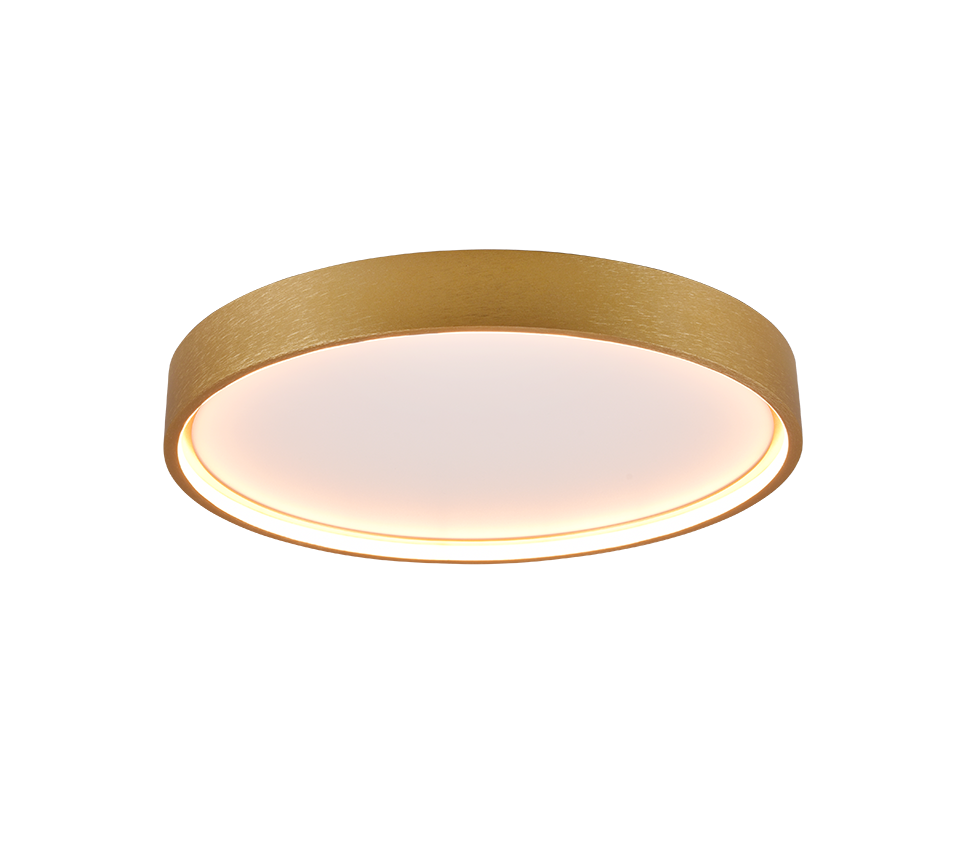Doha LED ceiling lamp 45 cm matt brass — 641310208