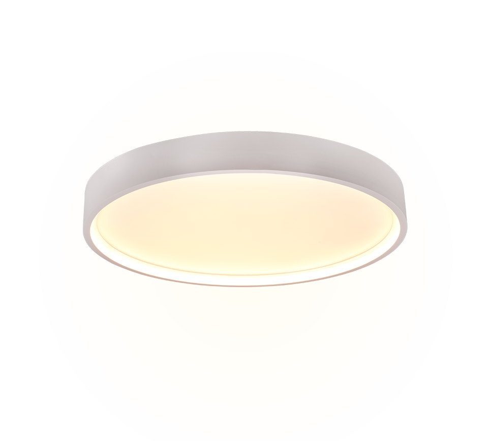 Doha LED ceiling lamp 45 cm matt white — 641310231