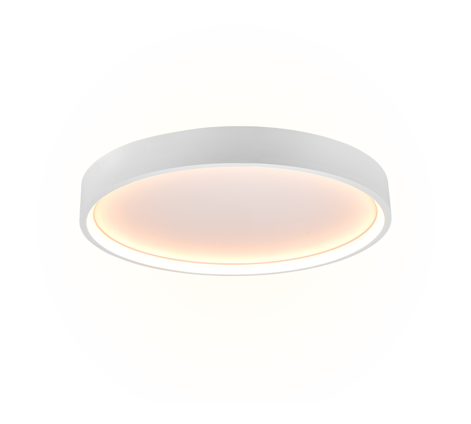 Doha LED ceiling lamp 45 cm matt white — 641310231