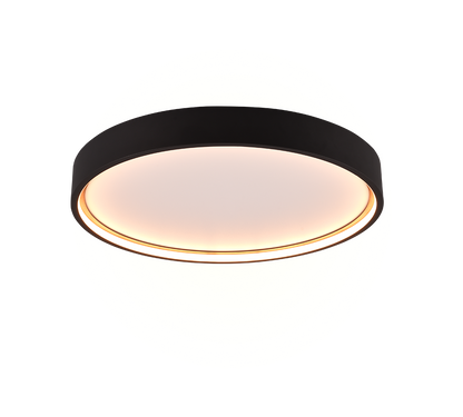 Doha LED ceiling lamp 45 cm matt black — 641310232