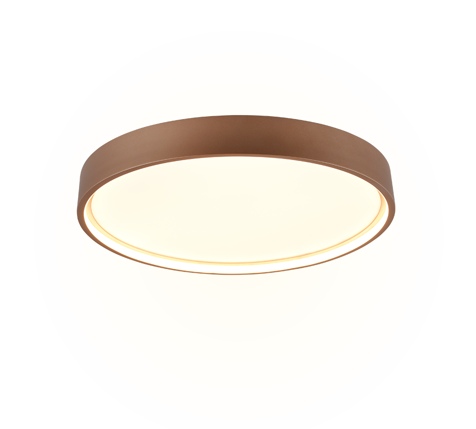 Doha LED ceiling lamp 45 cm coffee brown — 641310265