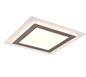 Morgan LED ceiling lamp 45x45 cm white/brushed steel — 641510207