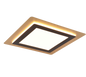 Morgan LED ceiling lamp 45x45 cm matt black/gold — 641510280