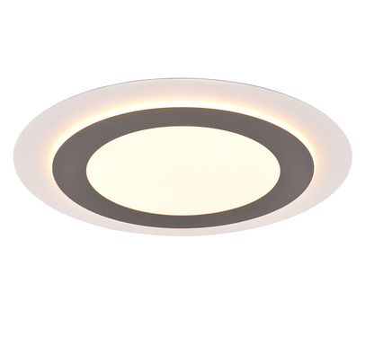 Morgan LED ceiling lamp 45 cm white/brushed steel — 641519207