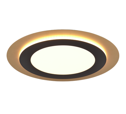 Morgan LED ceiling lamp 45 cm matt black/gold — 641519280