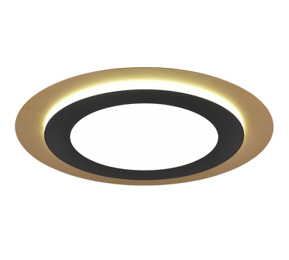 Morgan LED ceiling lamp 45 cm matt black/gold — 641519280