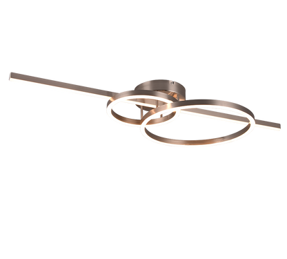 Montilla LED ceiling lamp brushed steel — 643010307