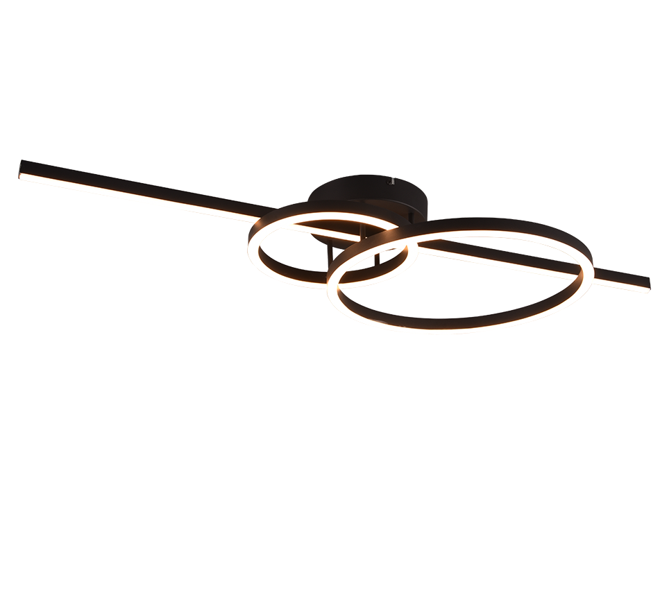 Montilla LED ceiling lamp matt black — 643010332