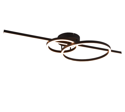 Montilla LED ceiling lamp matt black — 643010332