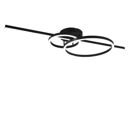 Montilla LED ceiling lamp matt black — 643010332