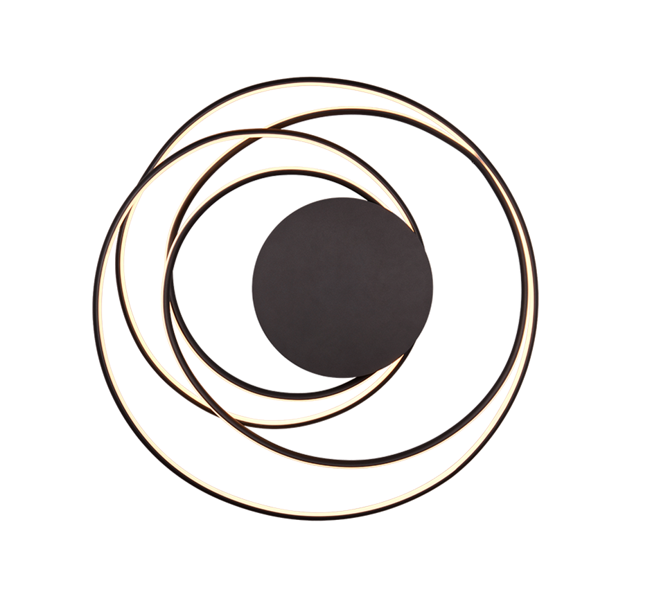 Nala LED ceiling lamp matt black — 644310132