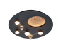 Zodiac LED ceiling lamp matt black — 644810132