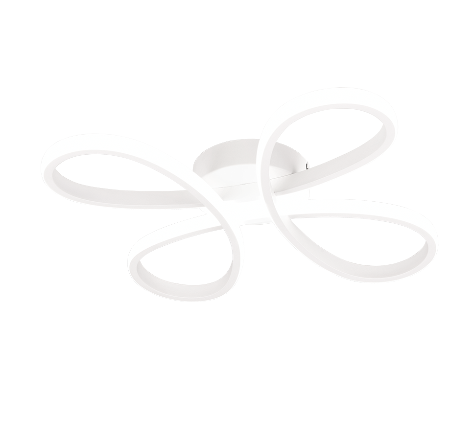 Fly LED ceiling lamp 40 cm matt white 4000K — 645610131
