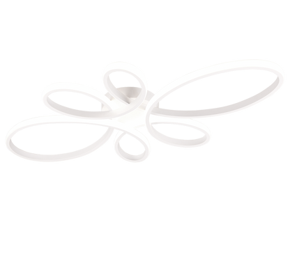 Fly LED ceiling lamp 83 cm matt white 4000K — 645619131