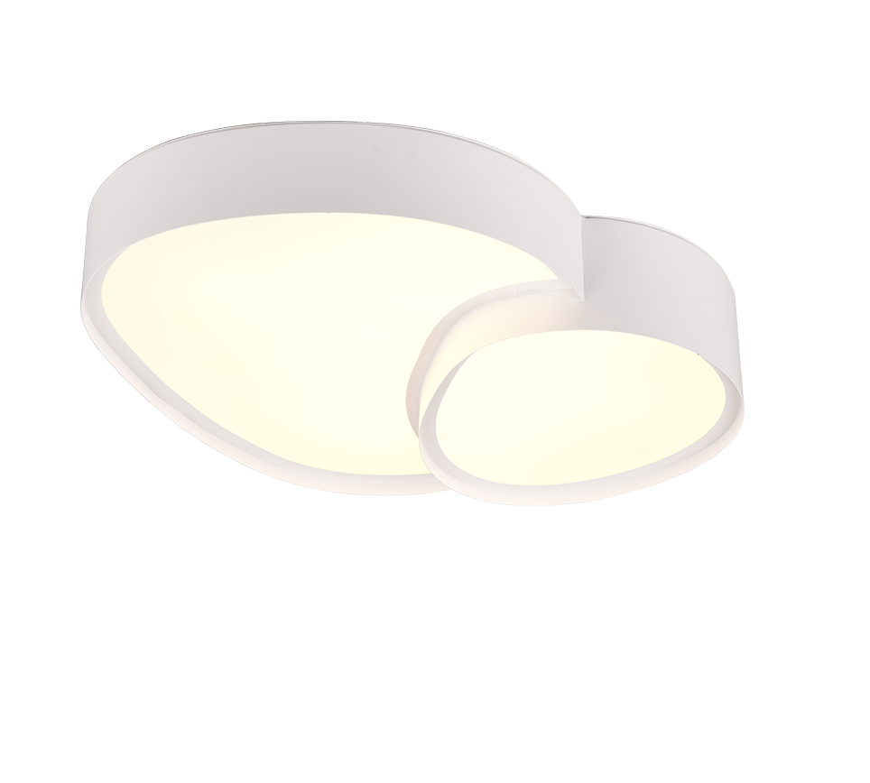 Rise LED ceiling lamp 43 cm matt white — 647510231