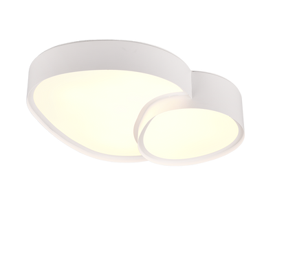 Rise LED ceiling lamp 43 cm matt white — 647510231