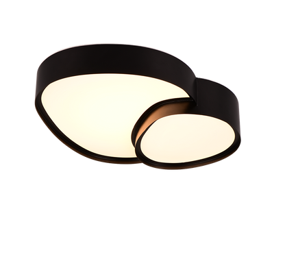 Rise LED ceiling lamp 43 cm matt black — 647510232