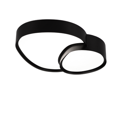 Rise LED ceiling lamp 43 cm matt black — 647510232