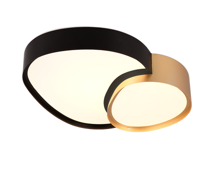 Rise LED ceiling lamp 43 cm black-gold — 647510280