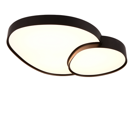 Rise LED ceiling lamp 77 cm matt black — 647519232