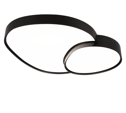 Rise LED ceiling lamp 77 cm matt black — 647519232