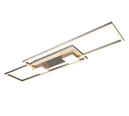 Albany LED ceiling lamp brushed steel — 647710407