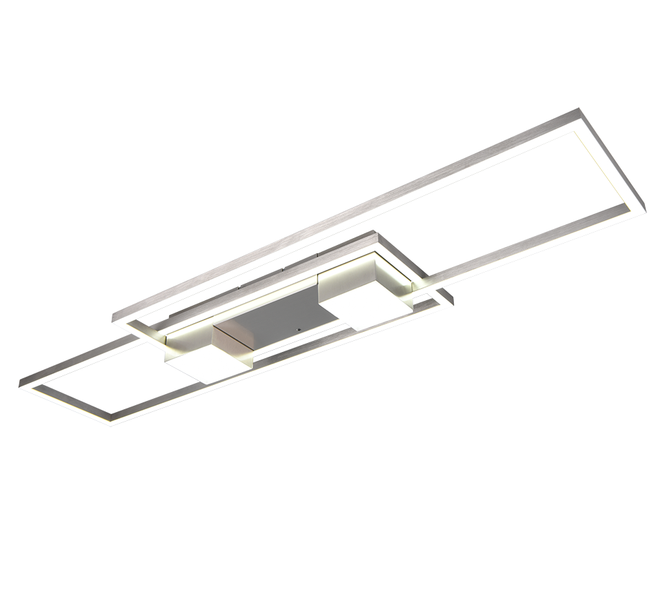 Albany LED ceiling lamp brushed steel — 647710407