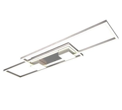 Albany LED ceiling lamp brushed steel — 647710407