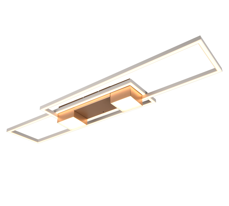 Albany LED ceiling lamp coffee brown — 647710465