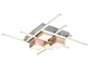 Roger LED ceiling lamp brushed steel — 647810407