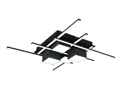 Roger LED ceiling lamp matt black — 647810432