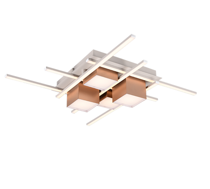 Roger LED ceiling lamp coffee brown — 647810465