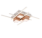 Roger LED ceiling lamp coffee brown — 647810465