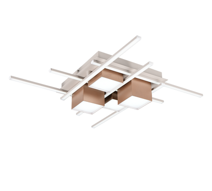 Roger LED ceiling lamp coffee brown — 647810465