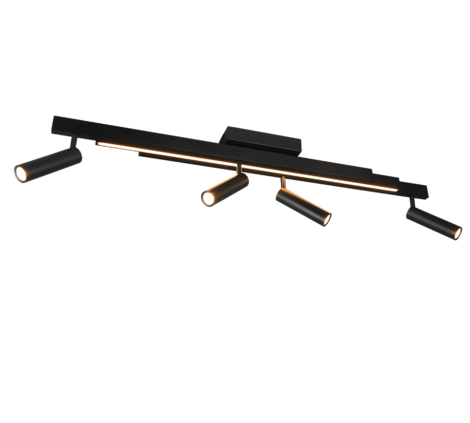 Zeno LED spot 4-pc matt black — 648310532