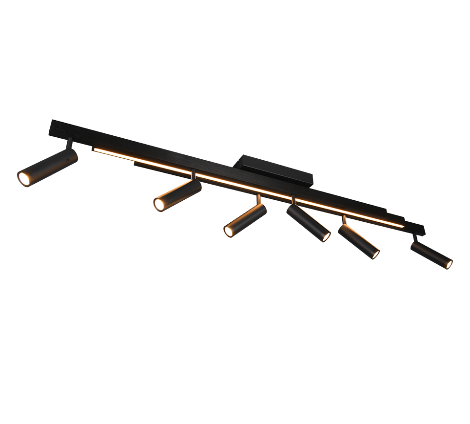 Zeno LED spot 6-pc matt black — 648310732