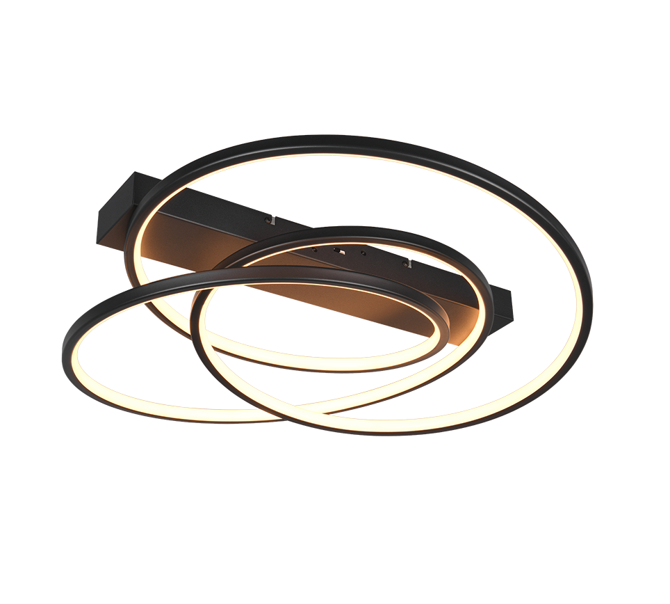 Darvin LED ceiling lamp matt black — 649110132