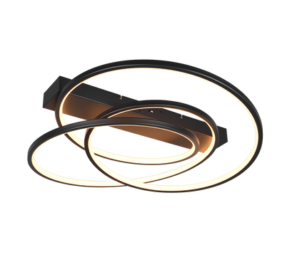Darvin LED ceiling lamp matt black — 649110132