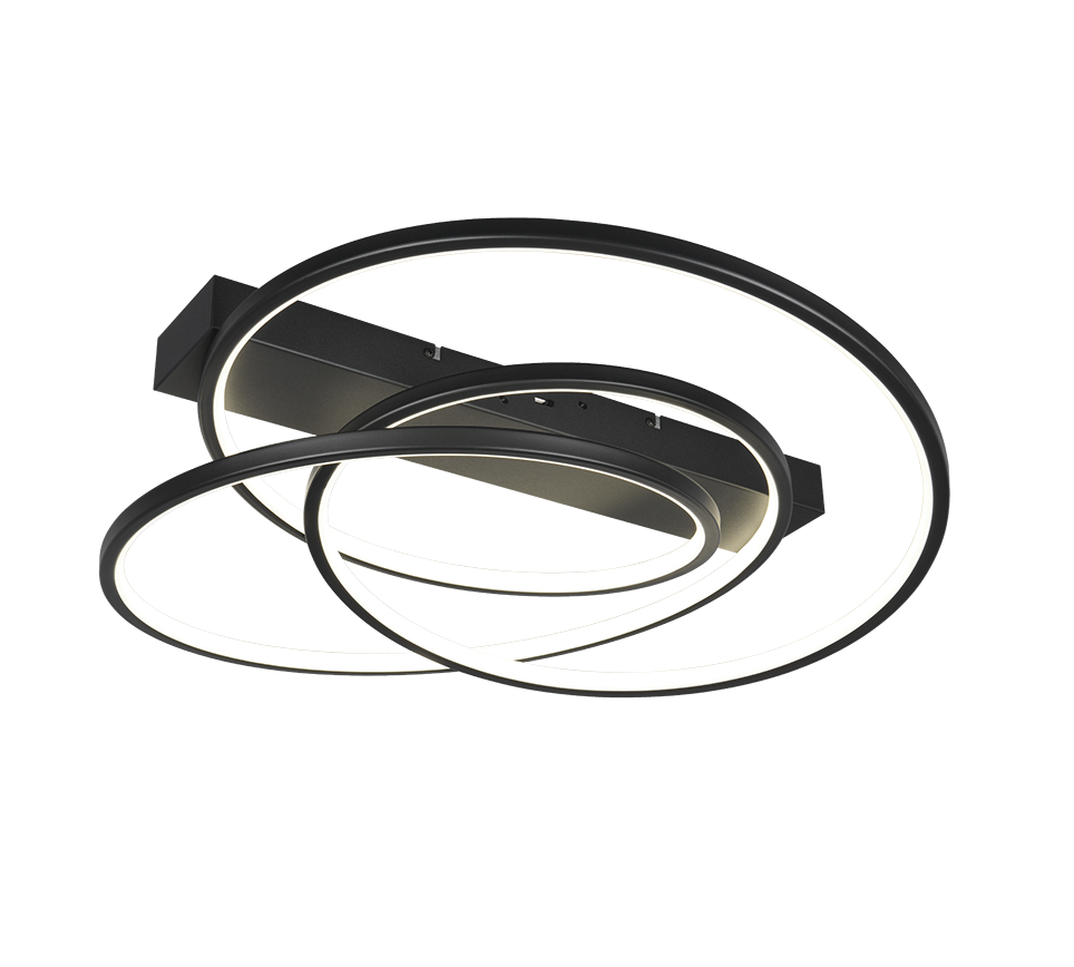 Darvin LED ceiling lamp matt black — 649110132