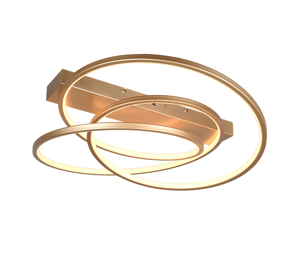 Darvin LED ceiling lamp gold — 649110179