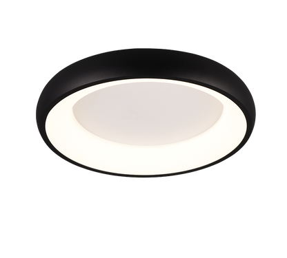 Cardona LED ceiling lamp 47 cm matt black — 649614532