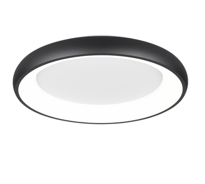 Cardona LED ceiling lamp 62 cm matt black — 649616032