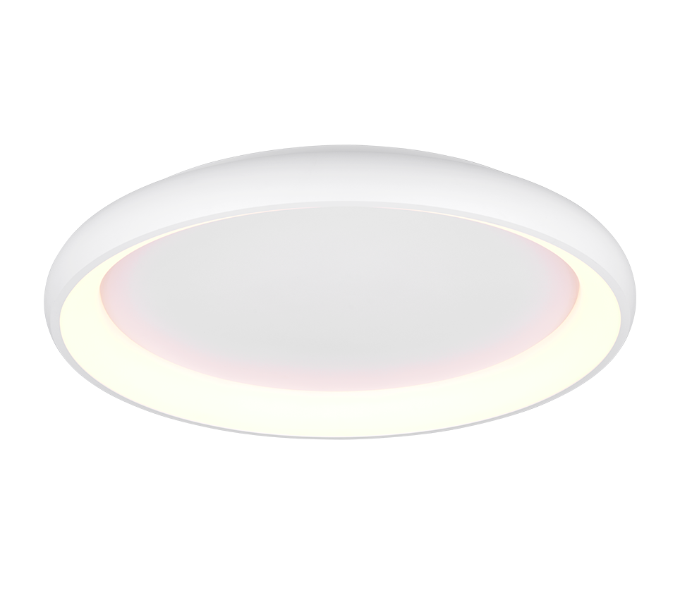 Cardona LED ceiling lamp 75 cm matt white — 649617531