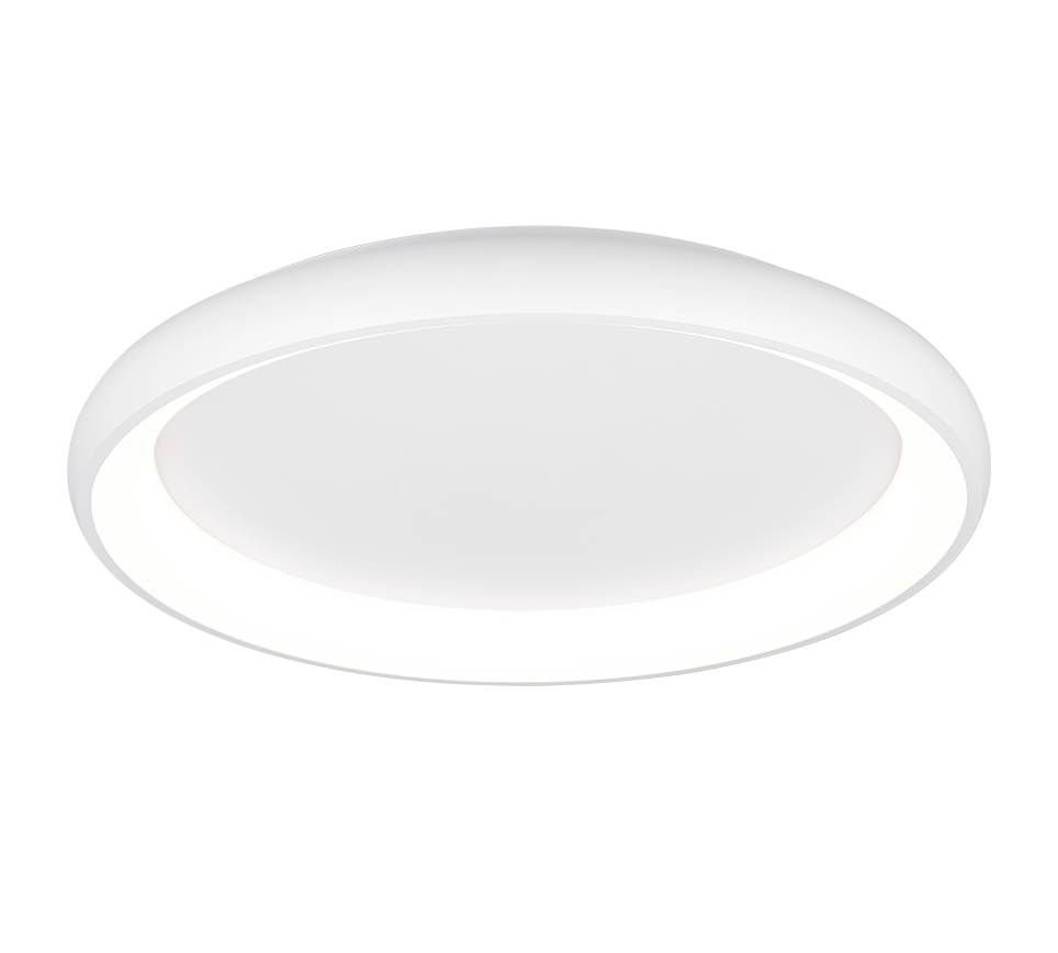 Cardona LED ceiling lamp 75 cm matt white — 649617531